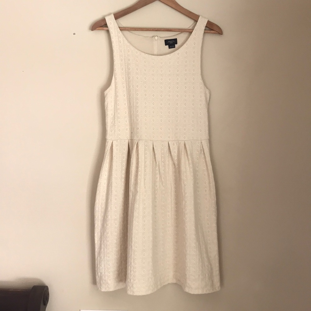 Anthropologie Ivory Dress